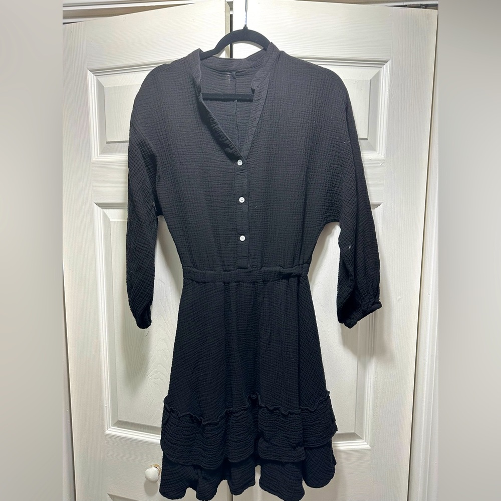 Boutique mini dress, elastic waist, comfortable